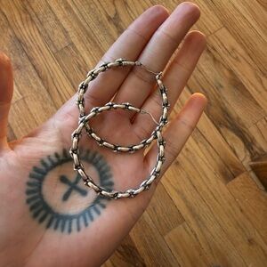 Souvenir Jewelry chain link hoops (The Holy Mountainsm)